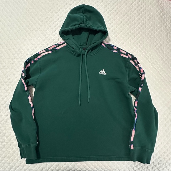 Adidas Vibrant Print 3-Stripes Hoodie - Picture 5 of 12